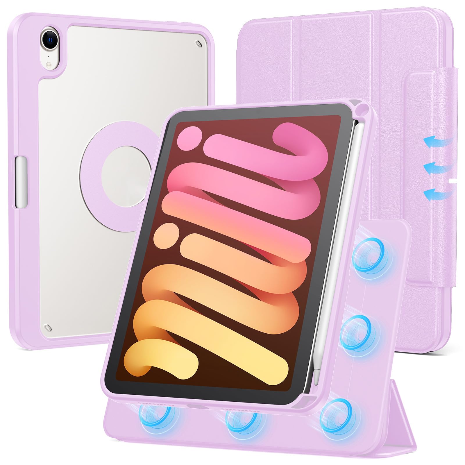 Amazon.com: SPARIN Case for iPad mini 7 A17 Pro 2024/iPad Mini 6